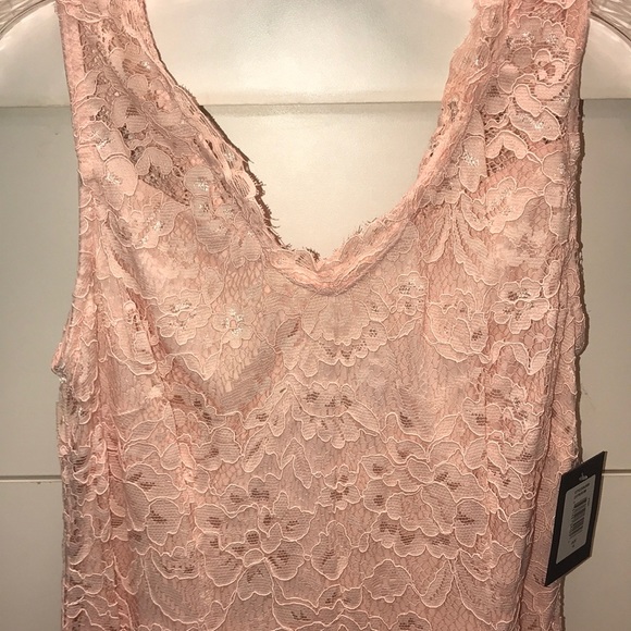 NWT Blush Pink Marina Lace Dress - Picture 2 of 6